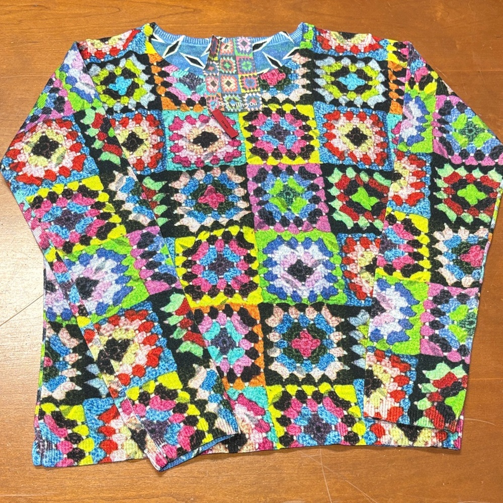 Colorful Patchwork Women's Sweater